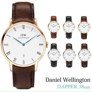 ĐỒNG HỒ NAM NỮ CAO CẤP D.W DAPPER DÂY DA KÈM TEM KÍCH HOẠT ĐIỆN TỬ