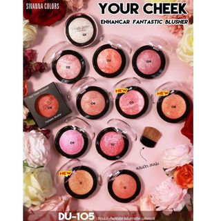 Phấn má hồng Ánh Nhũ Sivanna Fantastic Blusher