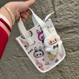 TÚI XÁCH LABUBU MINI SIÊU CUTE DỄ THƯƠNG XÁCH TAY KÈM GẤU TREO WH735 - WINNIE HOUSE