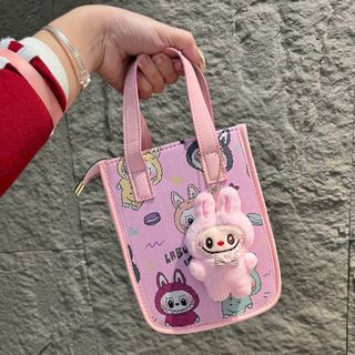 TÚI XÁCH LABUBU MINI SIÊU CUTE DỄ THƯƠNG XÁCH TAY KÈM GẤU TREO WH735 - WINNIE HOUSE