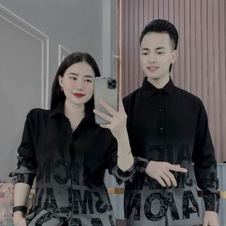 Áo dài tay sơ mi nam nữ thời trang giá sỉ