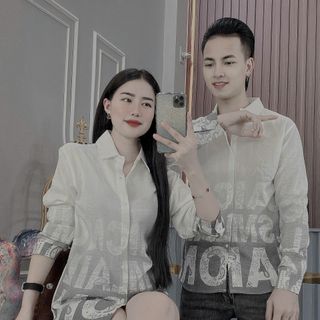 Áo dài tay sơ mi nam nữ thời trang