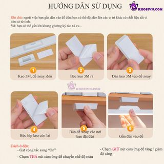 Sỉ Đèn Học Tích Điện Dán Tường Gắn Bàn Làm Việc Điều Chỉnh Linh Hoạt Xoay 88 Độ 3 Màu Ánh Sáng SL-963