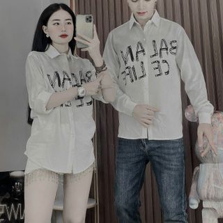 Áo sơ mi couple nam nữ thời trang