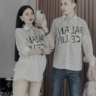 Áo sơ mi couple nam nữ thời trang
