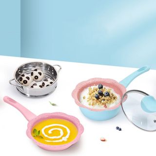BỘ NỒI CHẢO NẤU HẤP CHO BÉ ĂN DẶM CHỐNG DÍNH KÈM XỬNG HẤP HÀNG CAO CẤP LOẠI 1 55776 - LADY'S PASSION