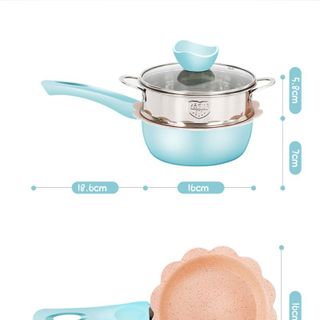BỘ NỒI CHẢO NẤU HẤP CHO BÉ ĂN DẶM CHỐNG DÍNH KÈM XỬNG HẤP HÀNG CAO CẤP LOẠI 1 55776 - LADY'S PASSION