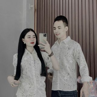 Áo sơ mi dài tay vải đũi - Đen và Trắng