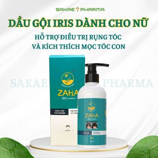 Zaha Iris Shampoo Dầu Gội Hỗ Trợ Giảm Rụng Tóc ,Kích THích Mọc Tóc Dành Cho Nữ 250ml