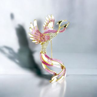 Ghim Cài Áo Hình Chim Phượng Hoàng Phong Cách Trung Hoa Thời Trang Dành Cho Nam Nữ (7cm)