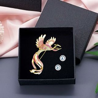 Ghim Cài Áo Hình Chim Phượng Hoàng Phong Cách Trung Hoa Thời Trang Dành Cho Nam Nữ (7cm)