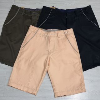 quần sort kaki lưng thun và dây kéo