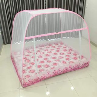 Màn Chụp Cao Cấp Mộc Miên Đỉnh Rộng - Kích Thước 1,2mx2m ( video , hình thật )