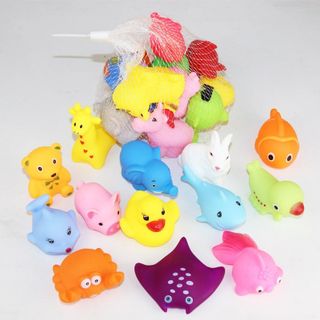 TÚI 13 CON THÚ NHỰA CAO SU MỀM BÓP CHÍP CHÍP THẢ BỒN TẮM CHO BÉ YÊU 57196 - LADY'S PASSION