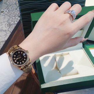 ĐỒNG HỒ NAM NỮ CAO CẤP RÔ LE DÂY THÉP MẶT KÍNH SAPHIRE NIỀNG KHÍA 6