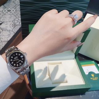 ĐỒNG HỒ NAM NỮ CAO CẤP RÔ LE DÂY THÉP MẶT KÍNH SAPHIRE NIỀNG KHÍA 6