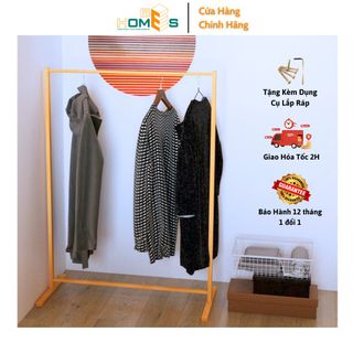 Kệ treo quần áo gỗ đơn Behomes, sào phơi quần áo gỗ thông tự nhiên