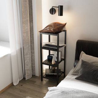 Kệ tab gỗ đầu giường 4 tầng Behomes - Nội thất phòng ngủ, phòng khách