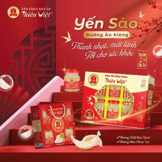 (Combo 6 lọ yến+2lọ sâm HQ)YẾN SÀO CAO CẤP THIÊN VIỆT
KẾT TINH TỪ TINH HOA THIÊN NHIÊN VÀ GIÁ TRỊ TRUYỀN THỐNG LÂU ĐỜI(HỘP QUÀ TẾT)SANG TRỌNG TINH TẾ