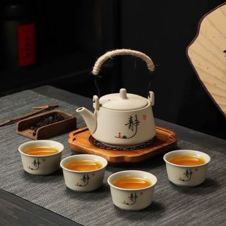Ấm Pha Trà Gốm Sứ Du Lịch - Bộ Bình Trà Tử Sa Tặng Kèm Túi Chống Va Đập Cao Cấp