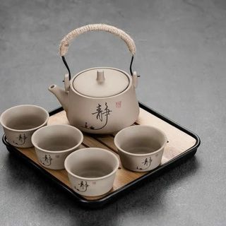 Ấm Pha Trà Gốm Sứ Du Lịch - Bộ Bình Trà Tử Sa Tặng Kèm Túi Chống Va Đập Cao Cấp