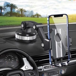 Giá Đỡ Điện Thoại Trên Ô Tô,Kẹp Hít Kính Chân Không Siêu Dính Xoay 360 Độ Cao Cấp Đa Năng