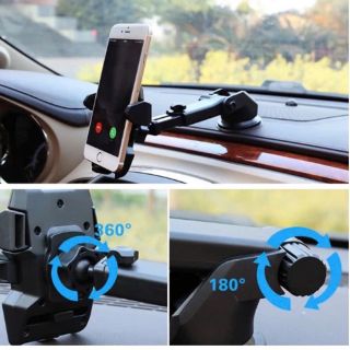 Giá Đỡ Điện Thoại Trên Ô Tô,Kẹp Hít Kính Chân Không Siêu Dính Xoay 360 Độ Cao Cấp Đa Năng