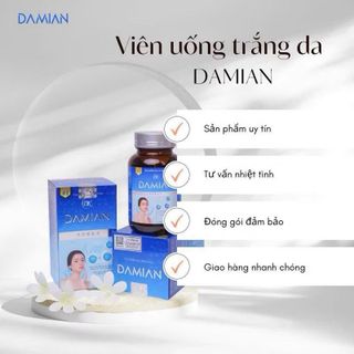 DAMIAN VIÊN UỐNG TRẮNG DA, MỜ THÂM NÁM TÀN NHANG (30Viên)