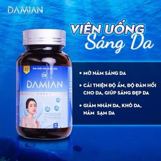 DAMIAN VIÊN UỐNG TRẮNG DA, MỜ THÂM NÁM TÀN NHANG (30Viên)