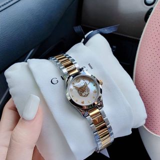 ĐỒNG HỒ NỮ CAO CẤP GU CII MẶT MÈO XINH XẮN DÂY THÉP 7