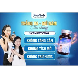 DAMIAN VIÊN UỐNG TRẮNG DA, MỜ THÂM NÁM TÀN NHANG (30Viên)