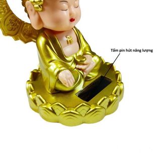 Chú Tiểu Gõ Mõ Tụng Kinh Có Nhạc Dùng Pin Sạc Trang Trí Ban Thờ Phật Để Bàn Làm Việc, Chú Tiểu Có Nhạc 6 Bài Kinh