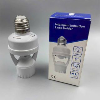 Đui đèn cảm ứng chuyển động cảm biến hồng ngoại PIR thông minh tự động bật sáng khi có người đi qua