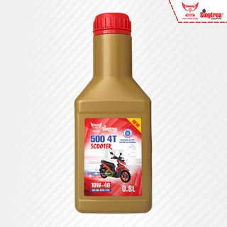 Nhớt xe máy Singtrea 500 Scooter GOLD 4T 10W40 0.8L