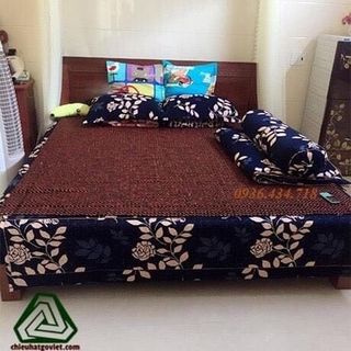 Chiếu Hạt Gỗ Hương Đỏ Cao Cấp - Kích Thước 1,6mx2m ( video , hình thật )