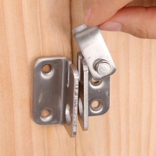 CHỐT KHÓA CỬA INOX CHẮC CHẮN DÀY 3.5MM MÓC XOAY BẰNG THÉP KHÔNG R