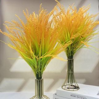 Bông lúa vàng 7 nhánh, cao 45cm, hàng chuẩn, siêu đẹp