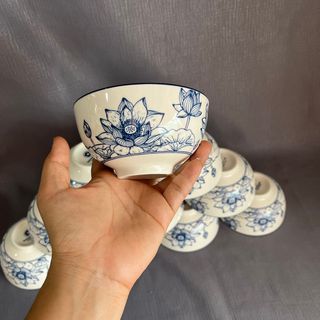 Chén 4D các loại nhiều hoa văn đường kính 11.2cm