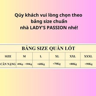 SET 5 QUẦN LÓT TAM GIÁC NAM CKVIN QL045 - LADY'S PASSION