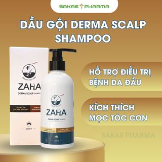 ZAHA Derma Scalp Shampoo, Dầu Gội Hỗ Trợ Điều Trị Bệnh Da Đầu Và Kích Thích Mọc Tóc 250ml