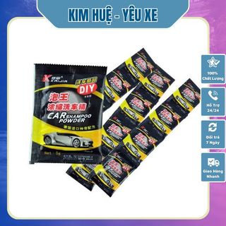Combo 10 Bột Rửa Xe Ô Tô Không Chạm Shampoo Powder