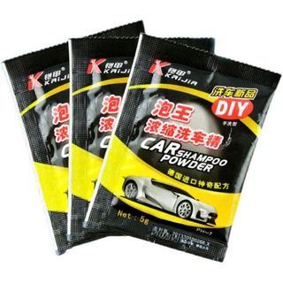 Combo 10 Bột Rửa Xe Ô Tô Không Chạm Shampoo Powder