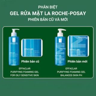 GEL RỬA MẶT DÀNH CHO DA DẦU, NHẠY CẢM LA ROCHE-POSAY EFFACLAR PURIFYING FOAMING GEL FOR OILY SENSITIVE SKIN - 400ML
