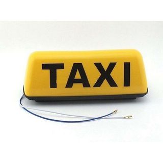 Mào TAXI có đèm có đế nam châm - cỡ to 28-35cm 2 màu vàng và trắng dành cho xe ô tô chạy dịch vụ Kim Huệ Yeu Xe