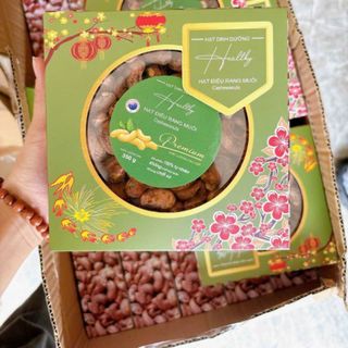 Hạt điều nguyên hạt thượng hạng hộp giấy (350G)