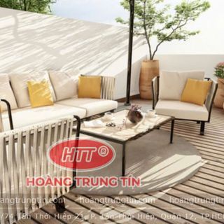 Sofa ngoài trời cao cấp sofa thư giãn đan dây dù