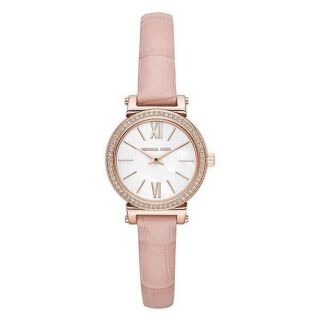 ĐỒNG HỒ NỮ CAO CẤP M KORS DÂY DA HỒNG MẶT NHỎ SIÊU XINH 7
