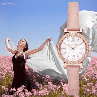 ĐỒNG HỒ NỮ CAO CẤP M KORS DÂY DA HỒNG MẶT NHỎ SIÊU XINH 7