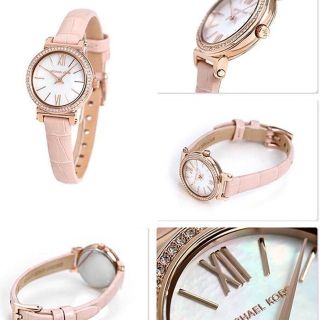 ĐỒNG HỒ NỮ CAO CẤP M KORS DÂY DA HỒNG MẶT NHỎ SIÊU XINH 7