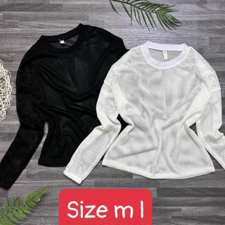 Áo lưới tay dài tanktop nữ tập gym yoga pickleball khoác ngoài thun lưới
Chất liệu: lưới
Size: ML